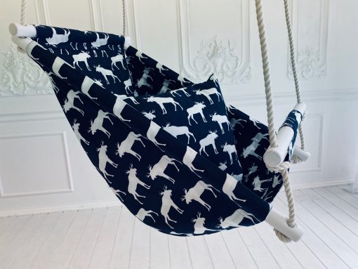 Swedish babyswing with moose from Videung of Sweden